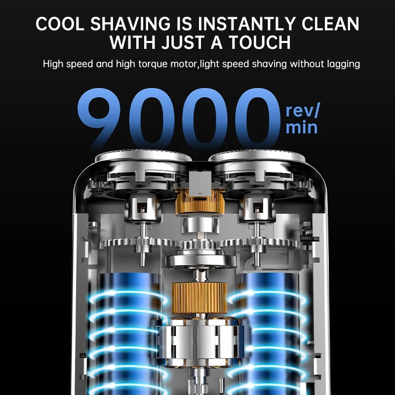 Portable Dual Head Electric Shaver