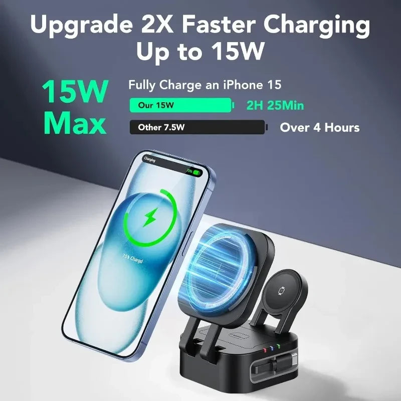 Magnetic Triple Wireless Charging Station
