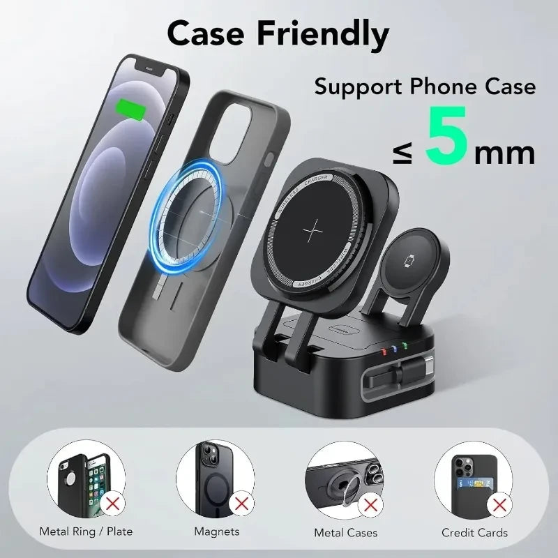 Magnetic Triple Wireless Charging Station