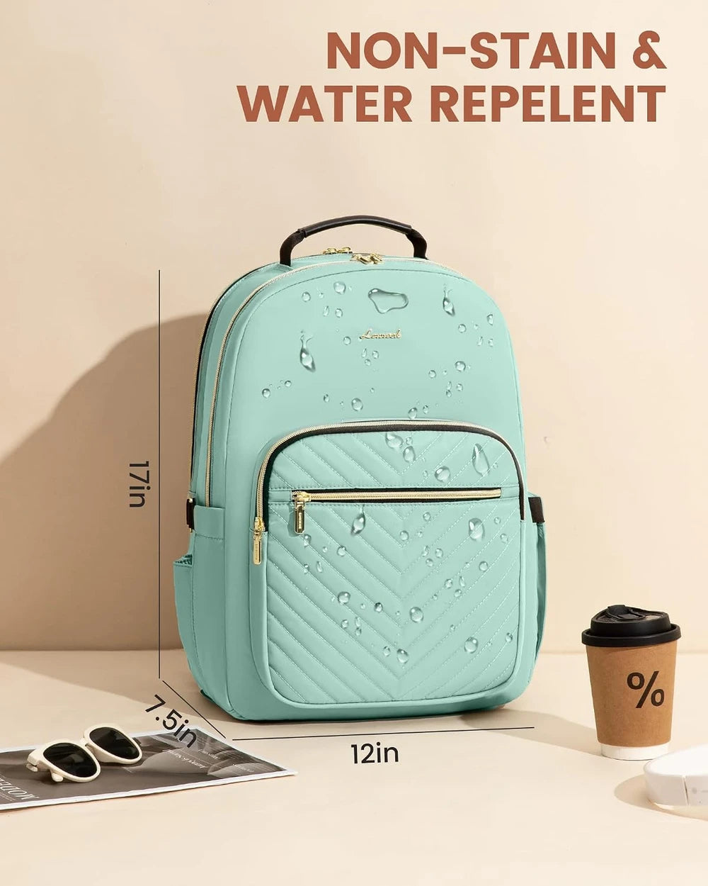 LOVEVOOK Quilted Laptop Backpack