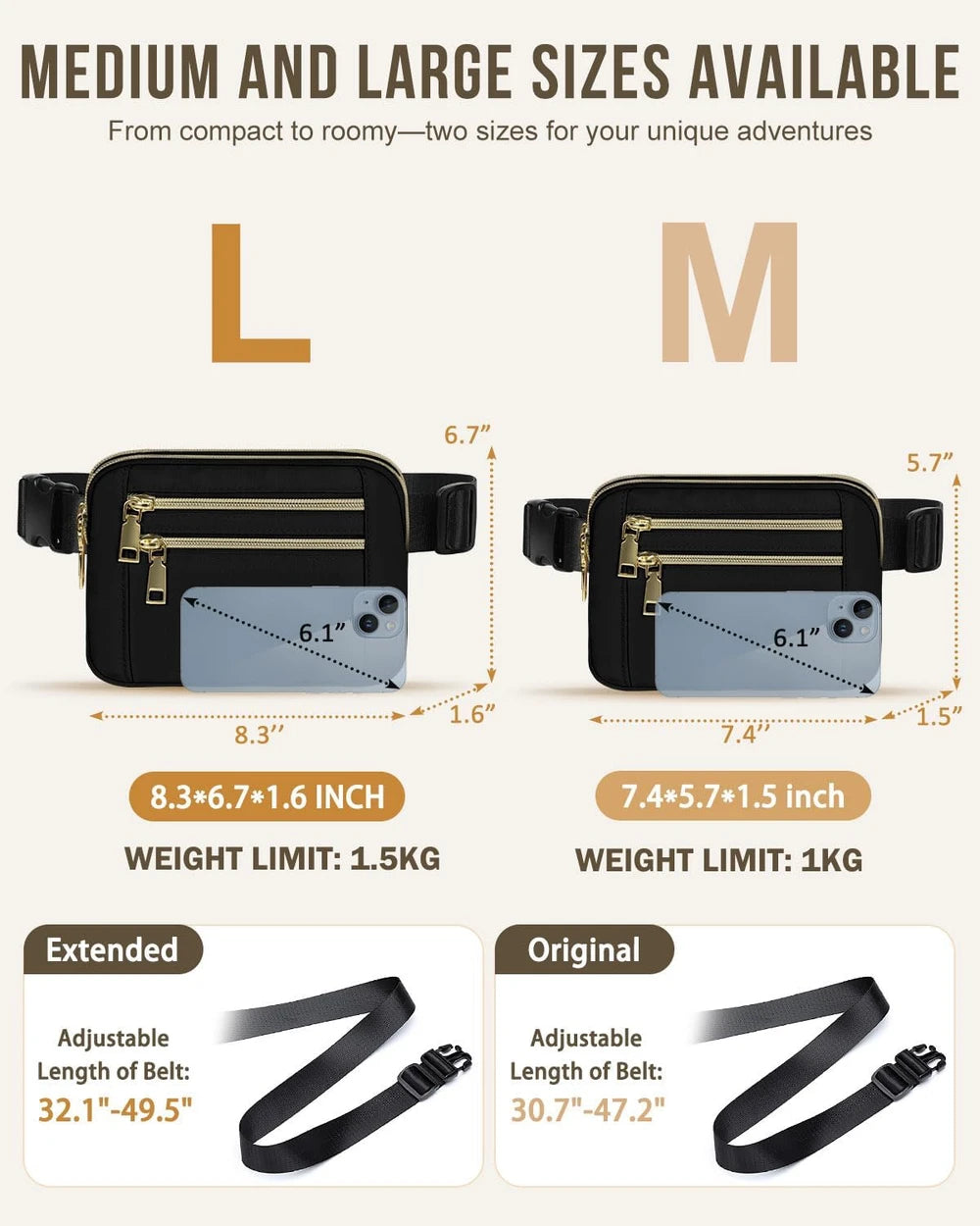 Capolo Water-Resistant Belt Bag