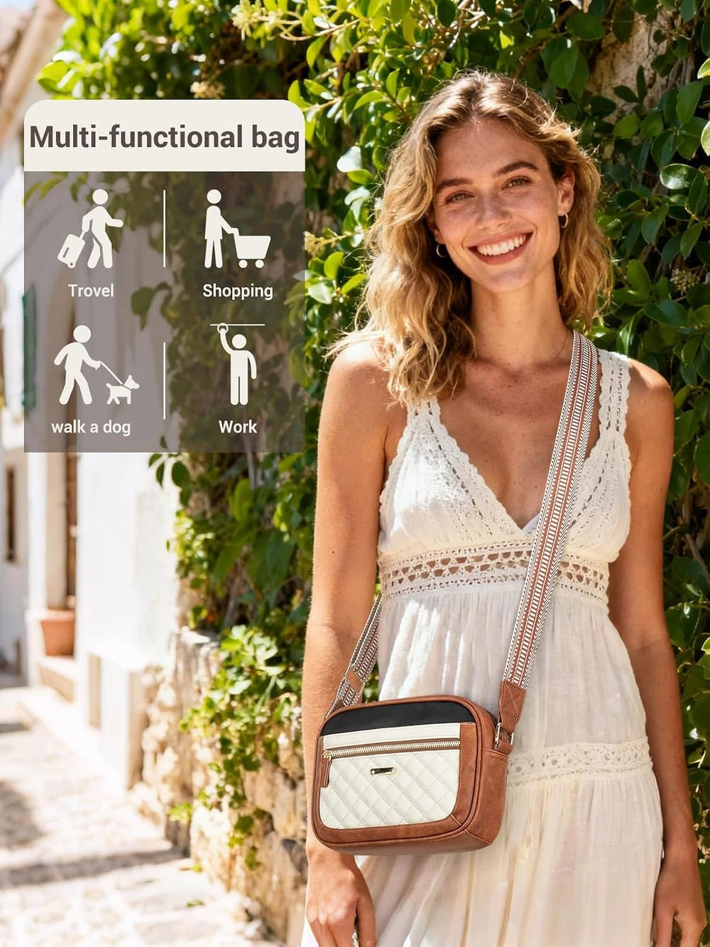 Capolo Vegan Leather Crossbody Bag