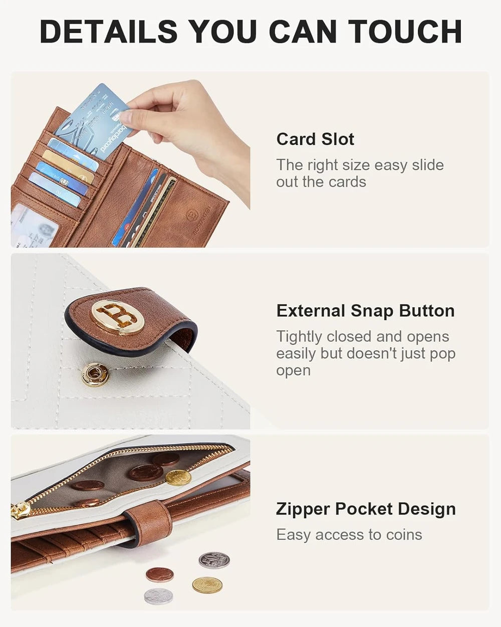 Bostanten Slim RFID Leather Wallet