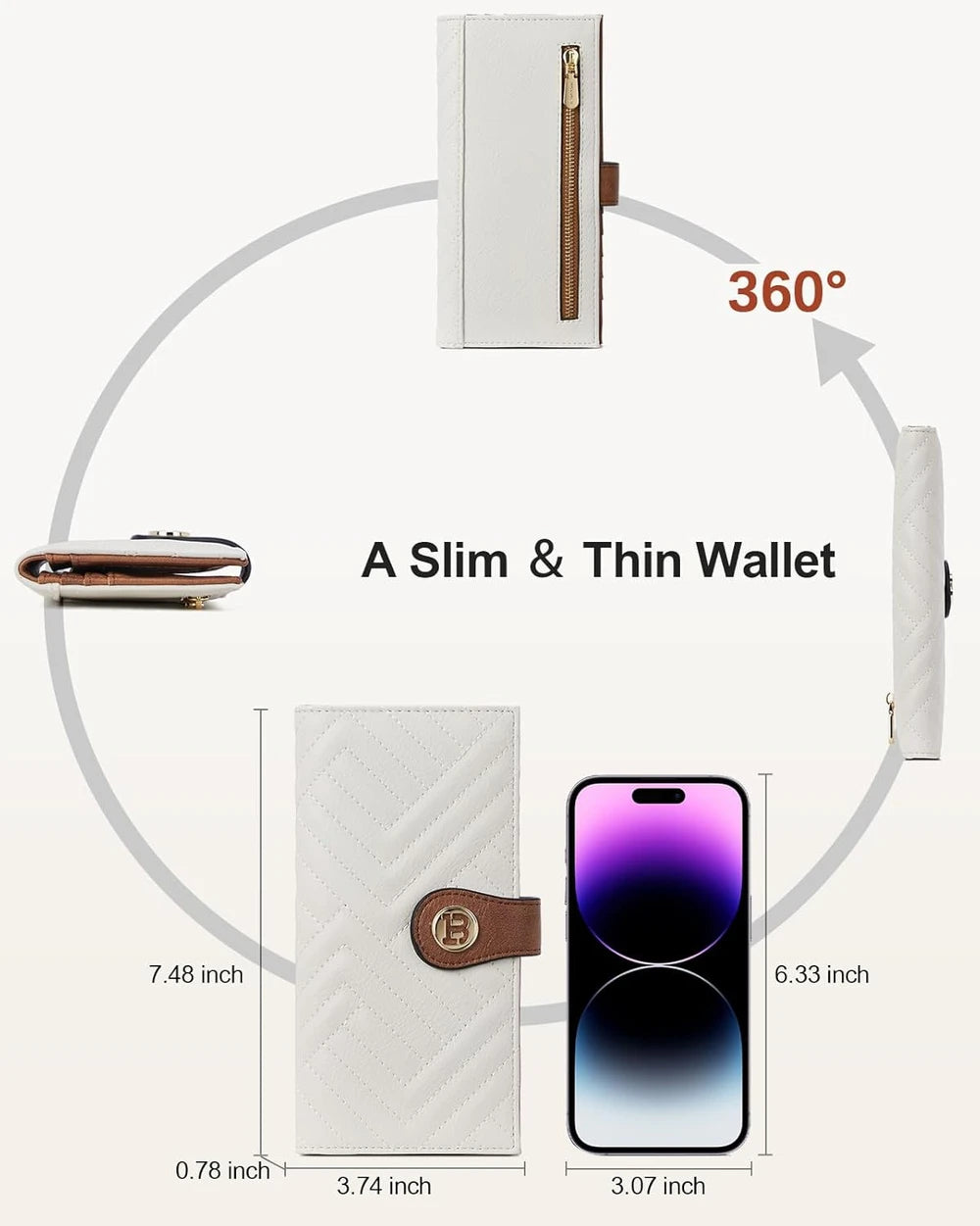 Bostanten Slim RFID Leather Wallet